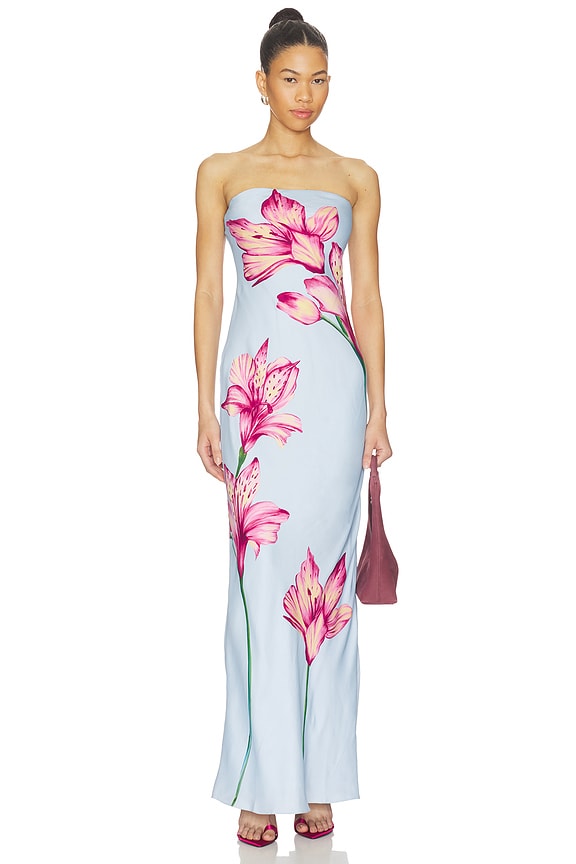 Fluria | Strapless Maxi Dress