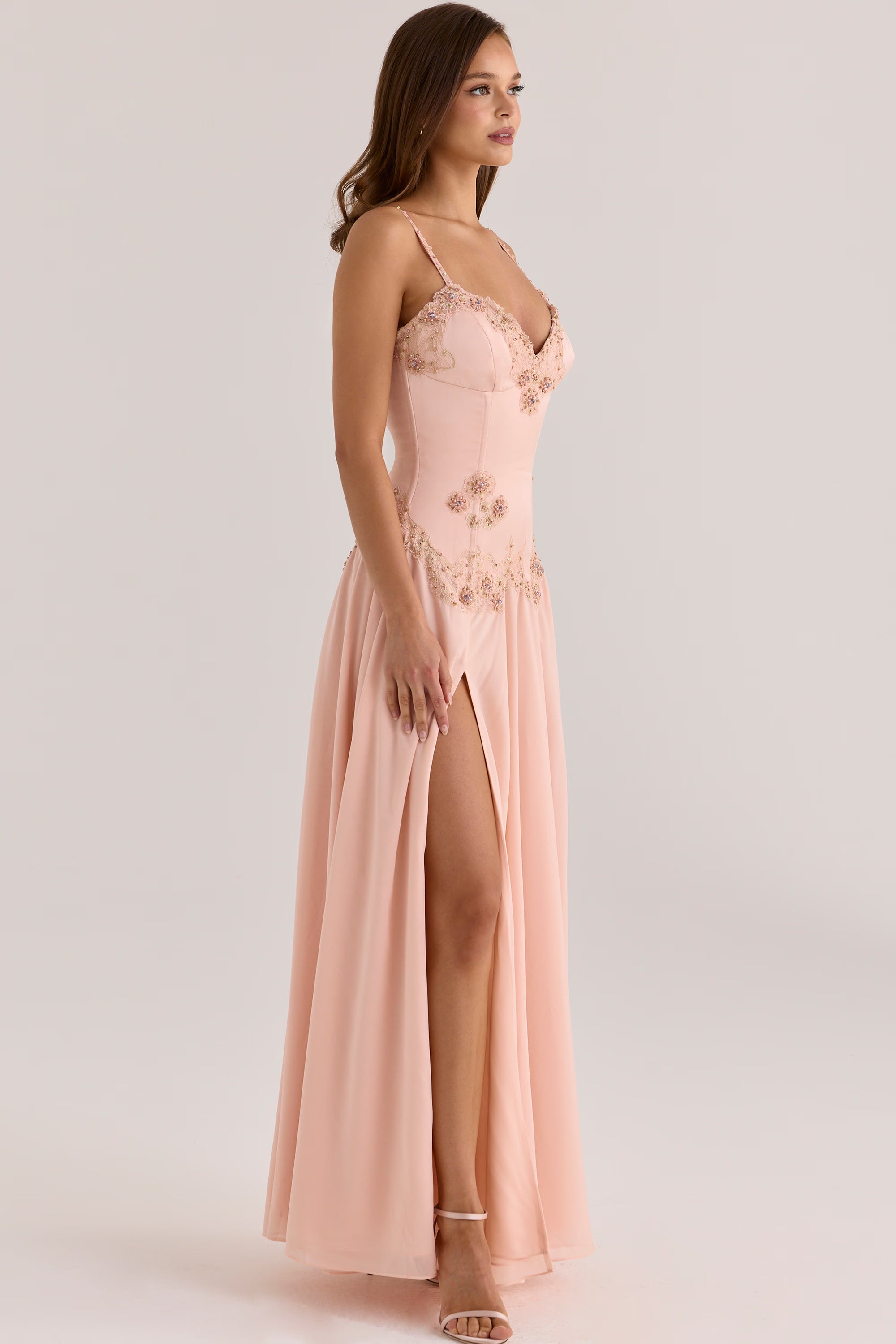 Saloma | Blush Maxi Dress