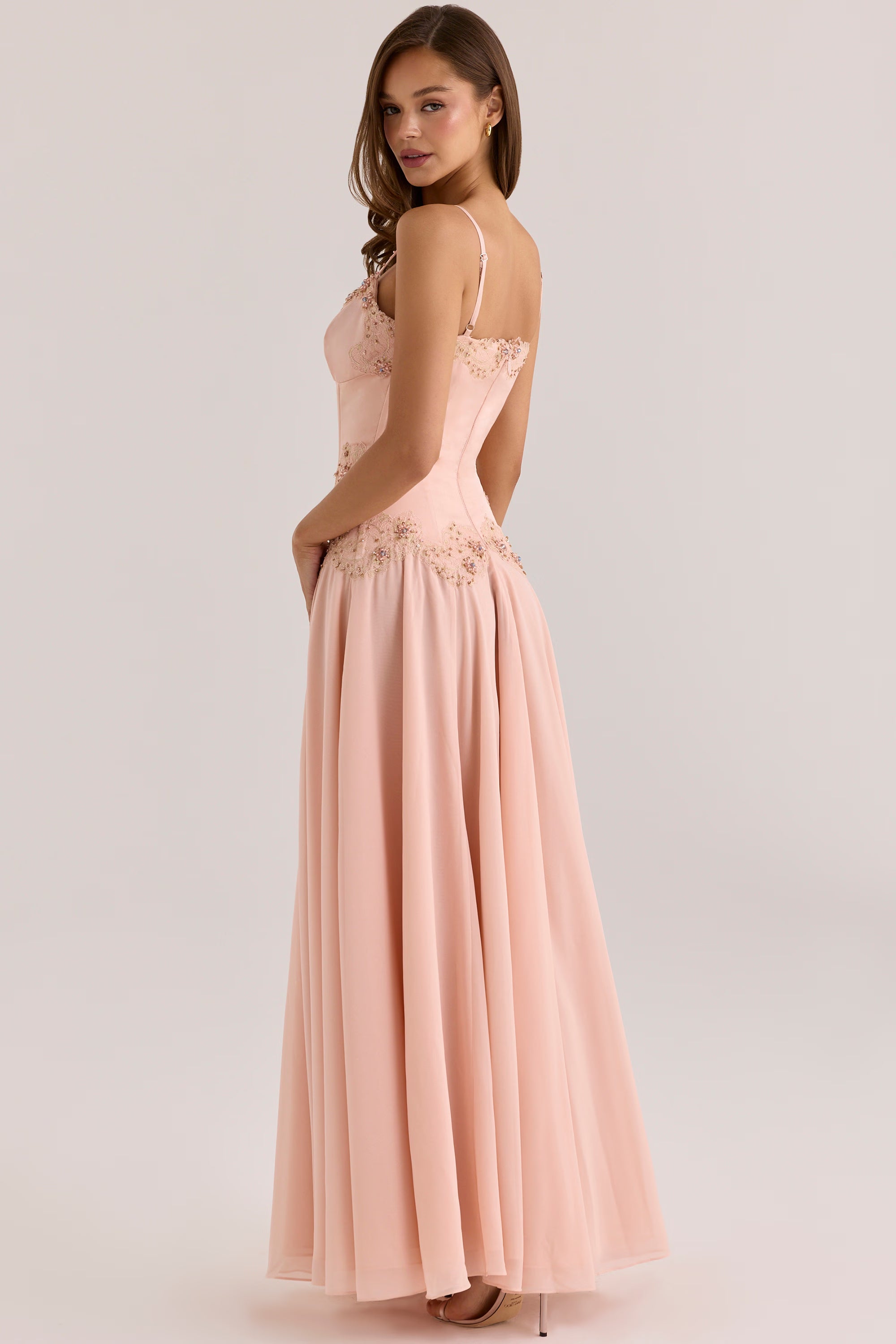 Saloma | Blush Maxi Dress