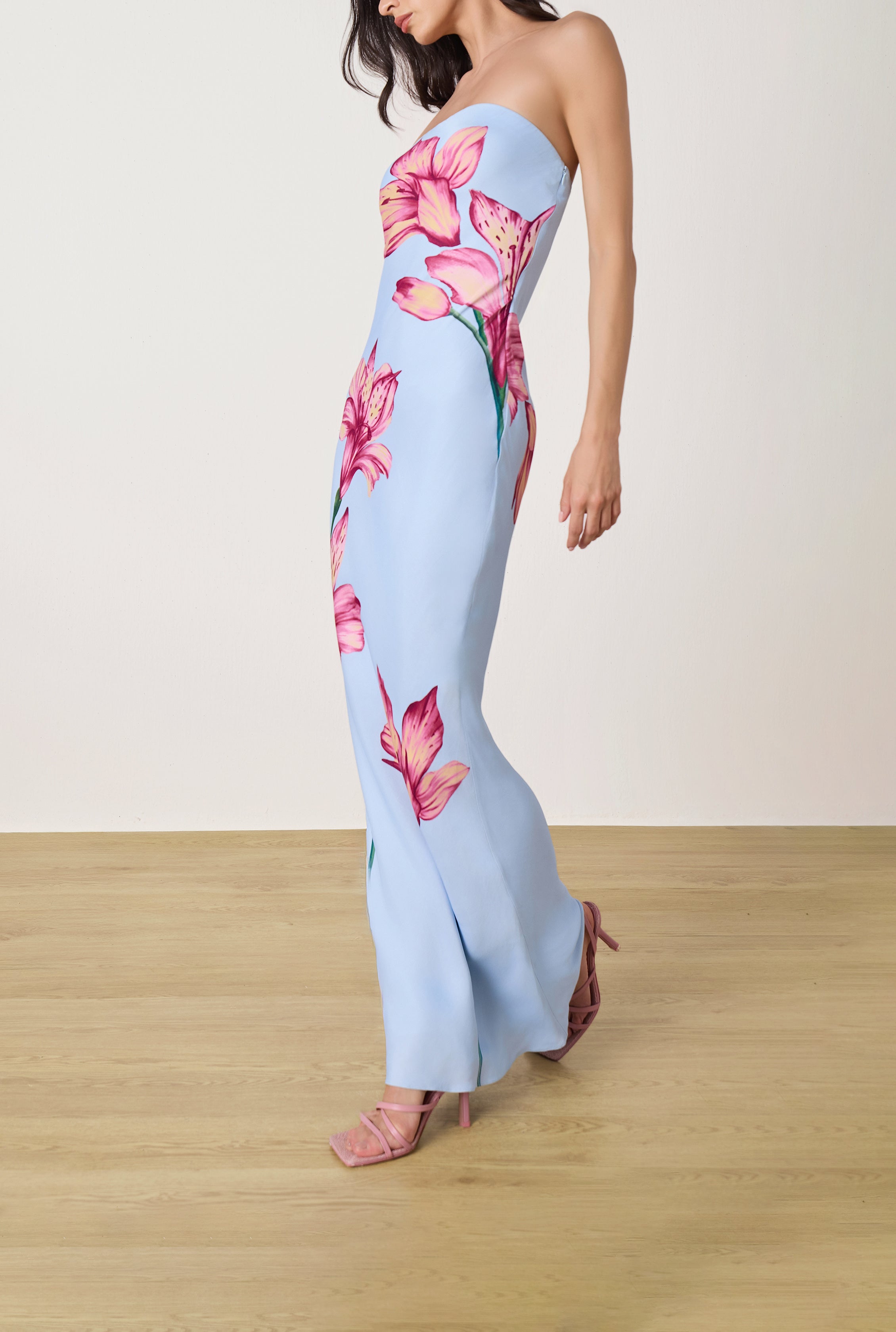 Fluria | Strapless Maxi Dress