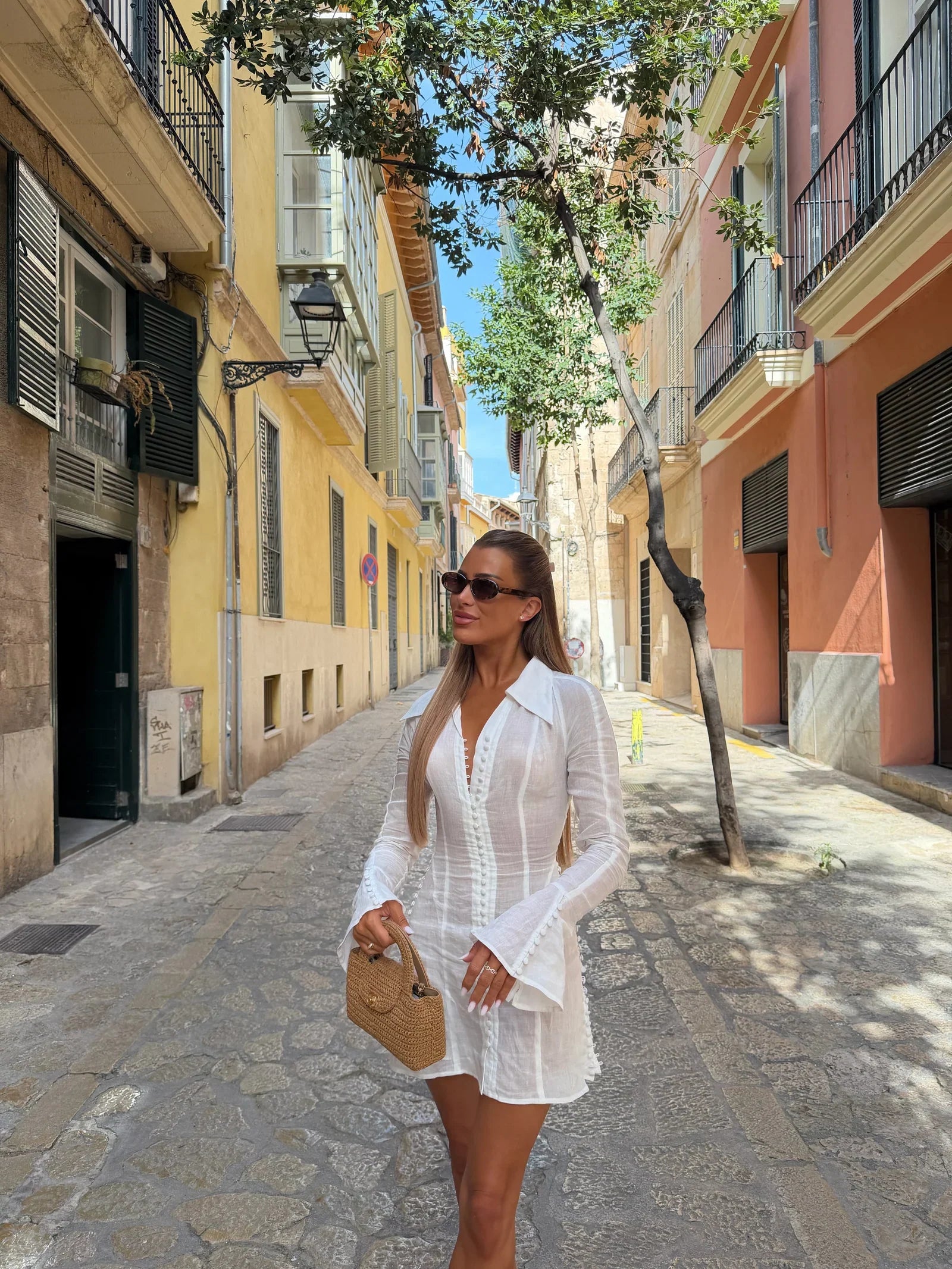 Bella Collar Mini Dress