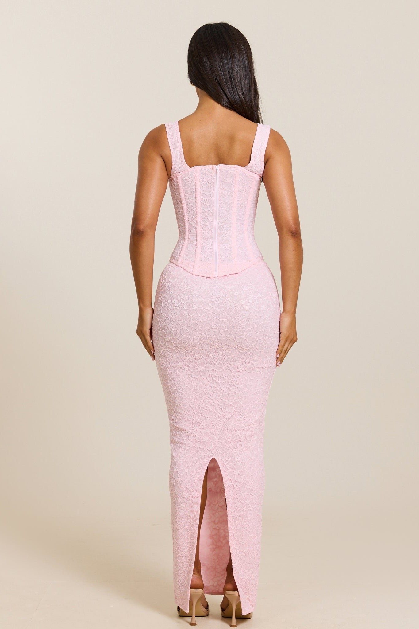 Valery | Lace Corset Maxi Dress