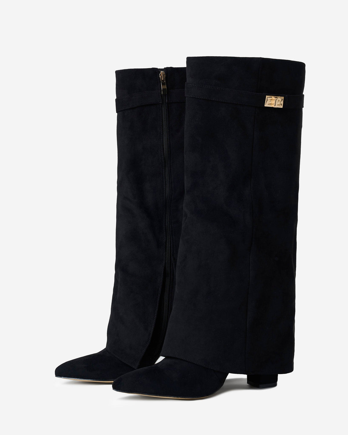 Mirelle Suede knee high boots - Black