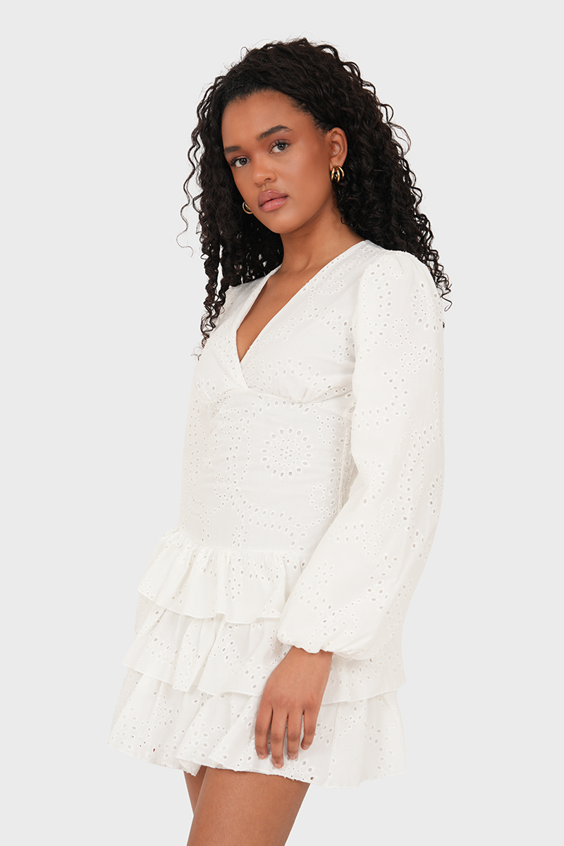 "Lacey" dress white