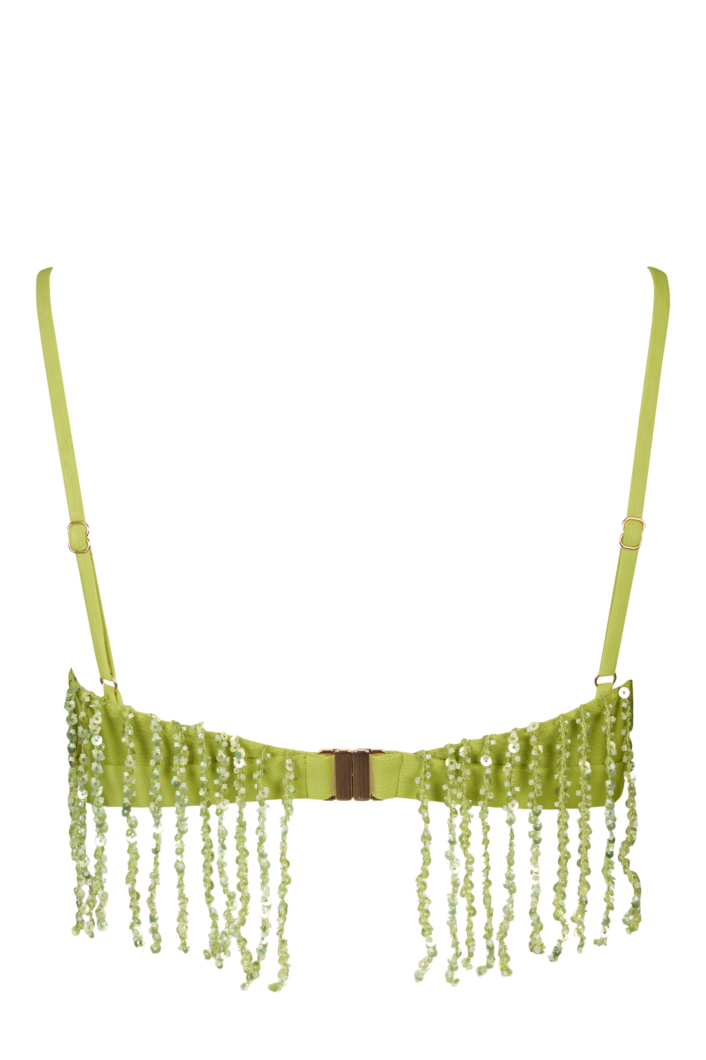 Fringed Set in Olive
