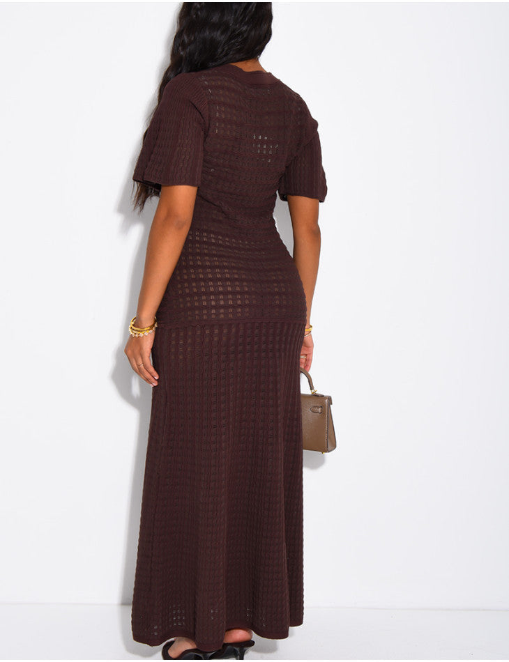 Beatrice Sequin Knit Maxi Dress