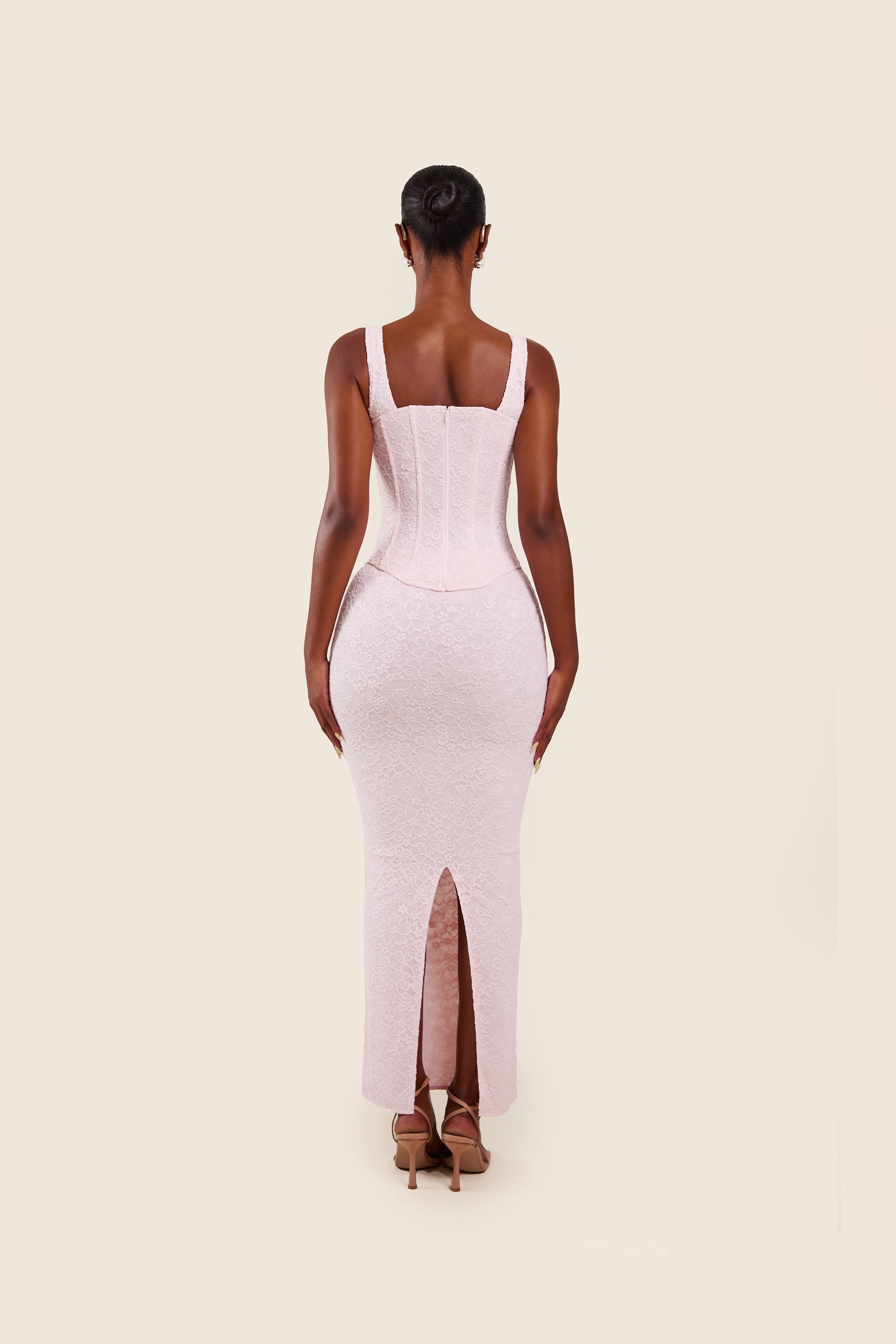 Valery | Lace Corset Maxi Dress