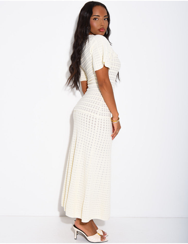 Beatrice Sequin Knit Maxi Dress