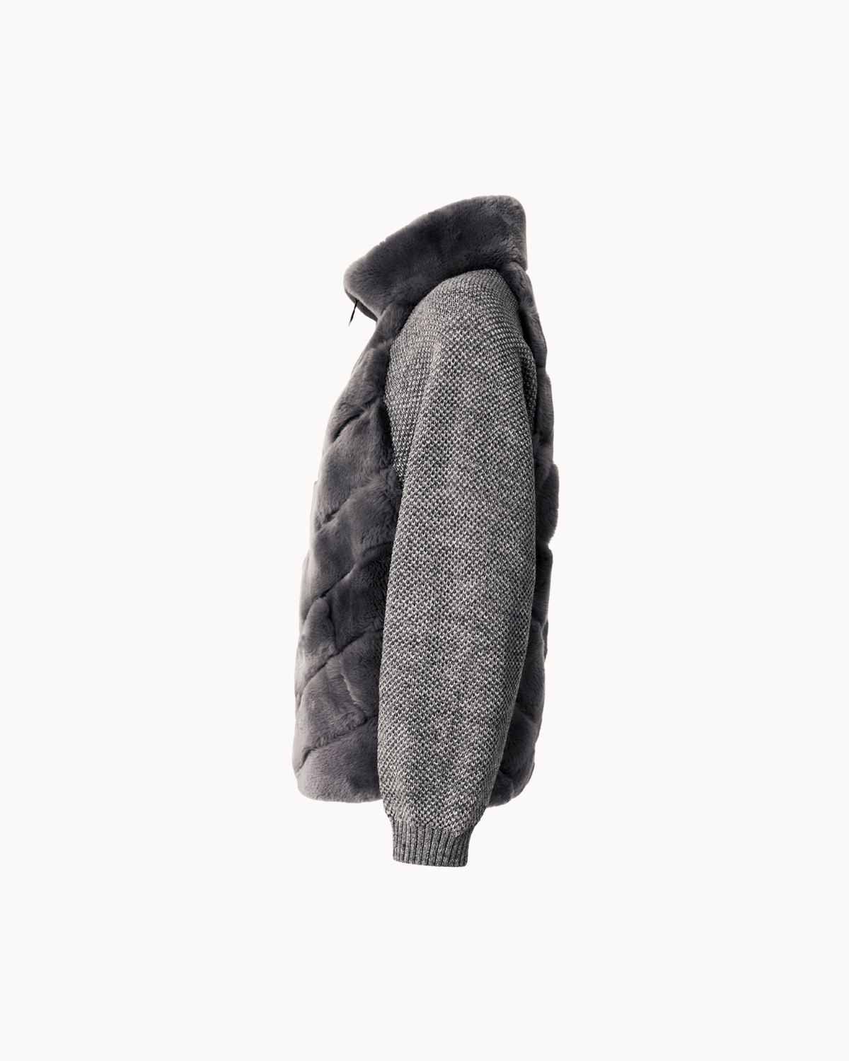 Cenya Fur Jacket - Frosted Greige