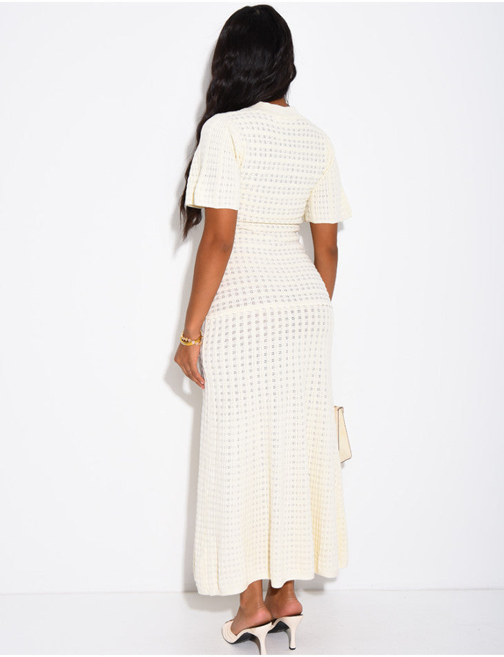 Beatrice Sequin Knit Maxi Dress