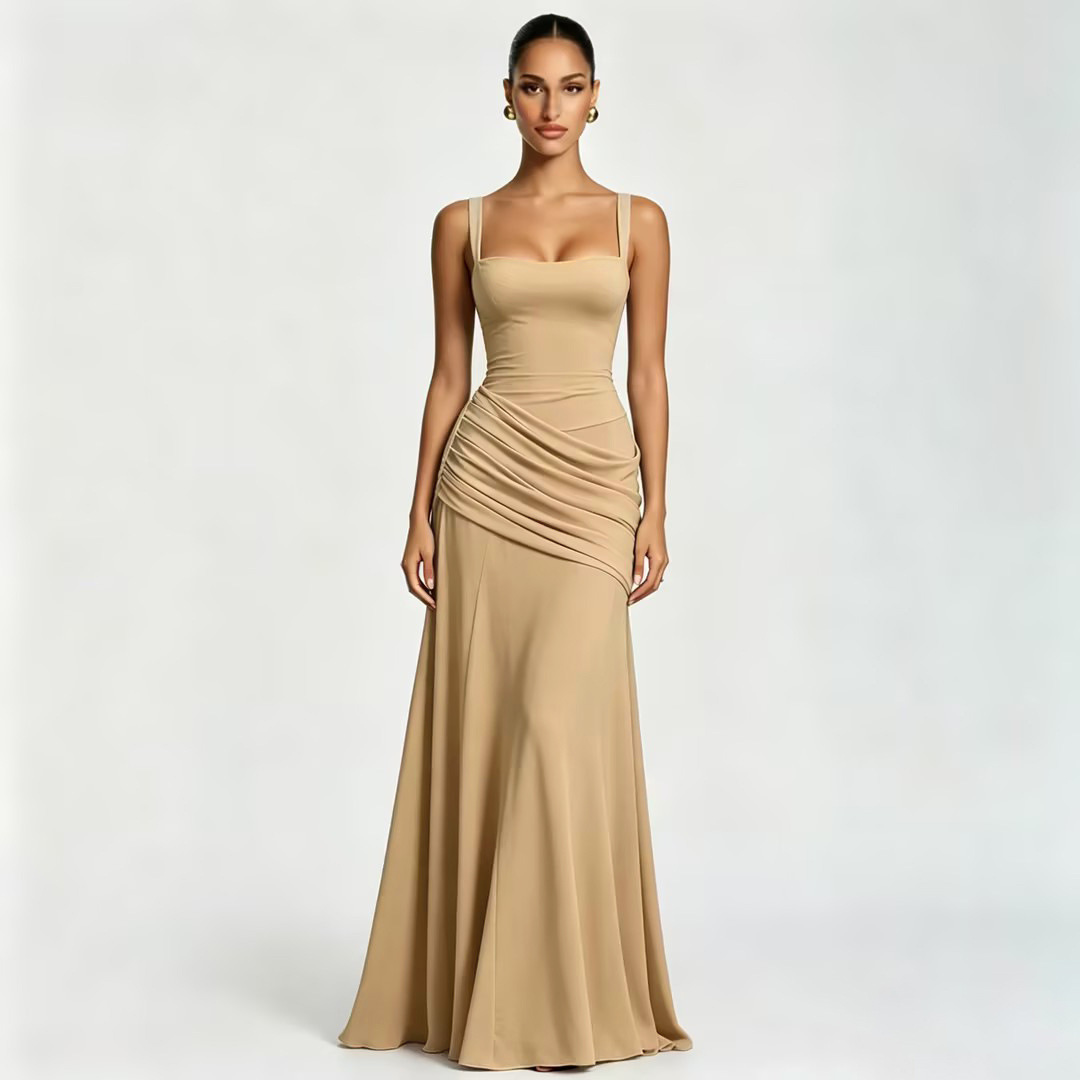 Charlotte Ruched Maxi Dress