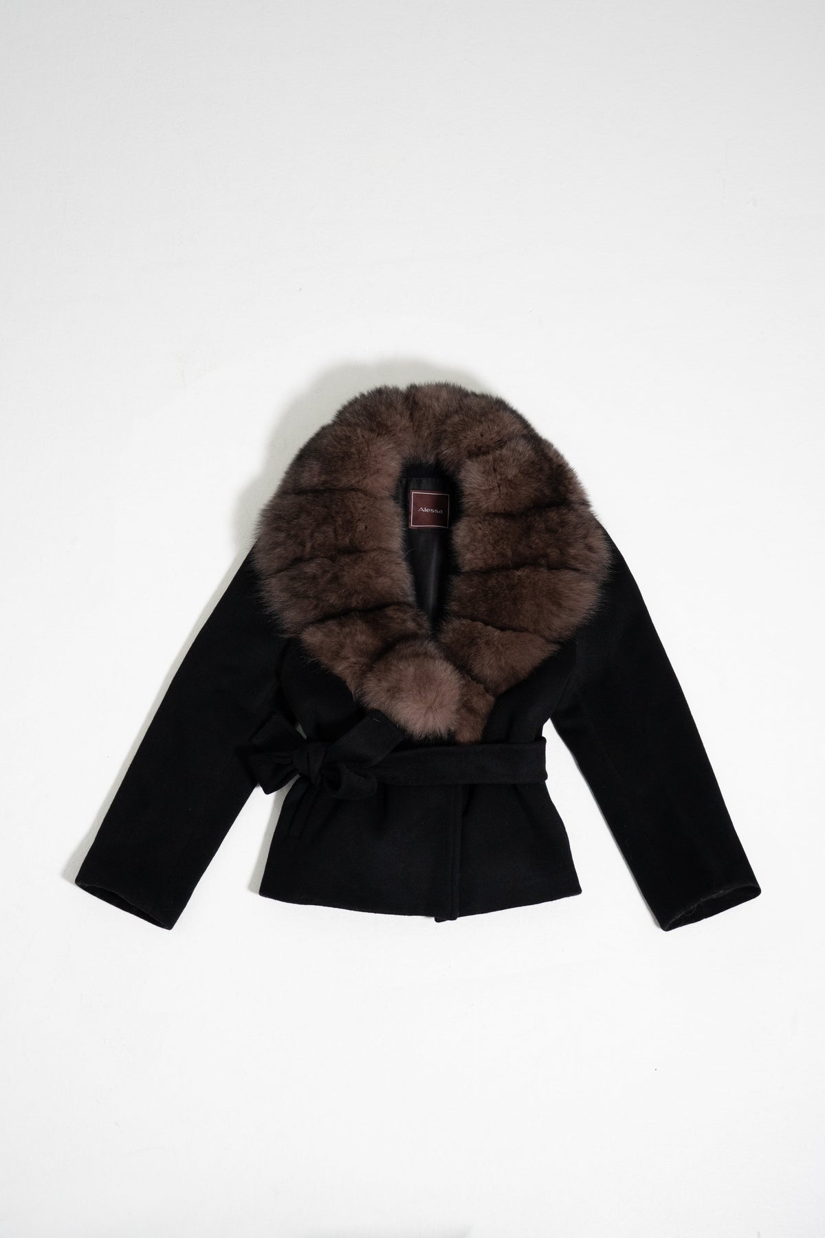 Bria Fur Coat - Black