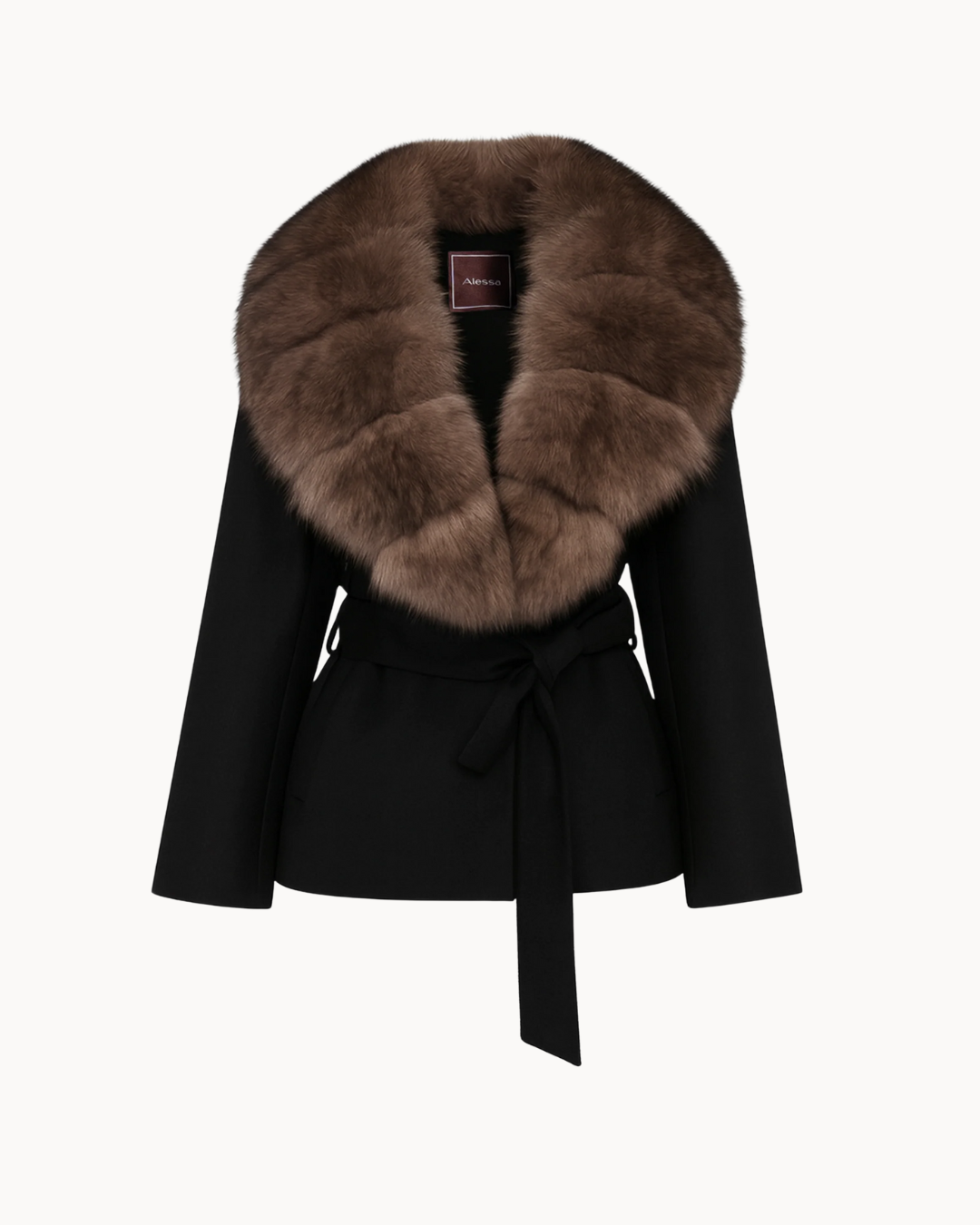 Bria Fur Coat - Black