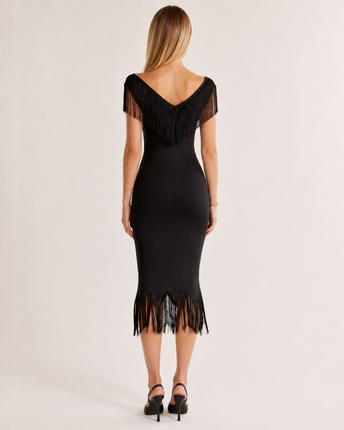 Compa | Fringe Midi Dress