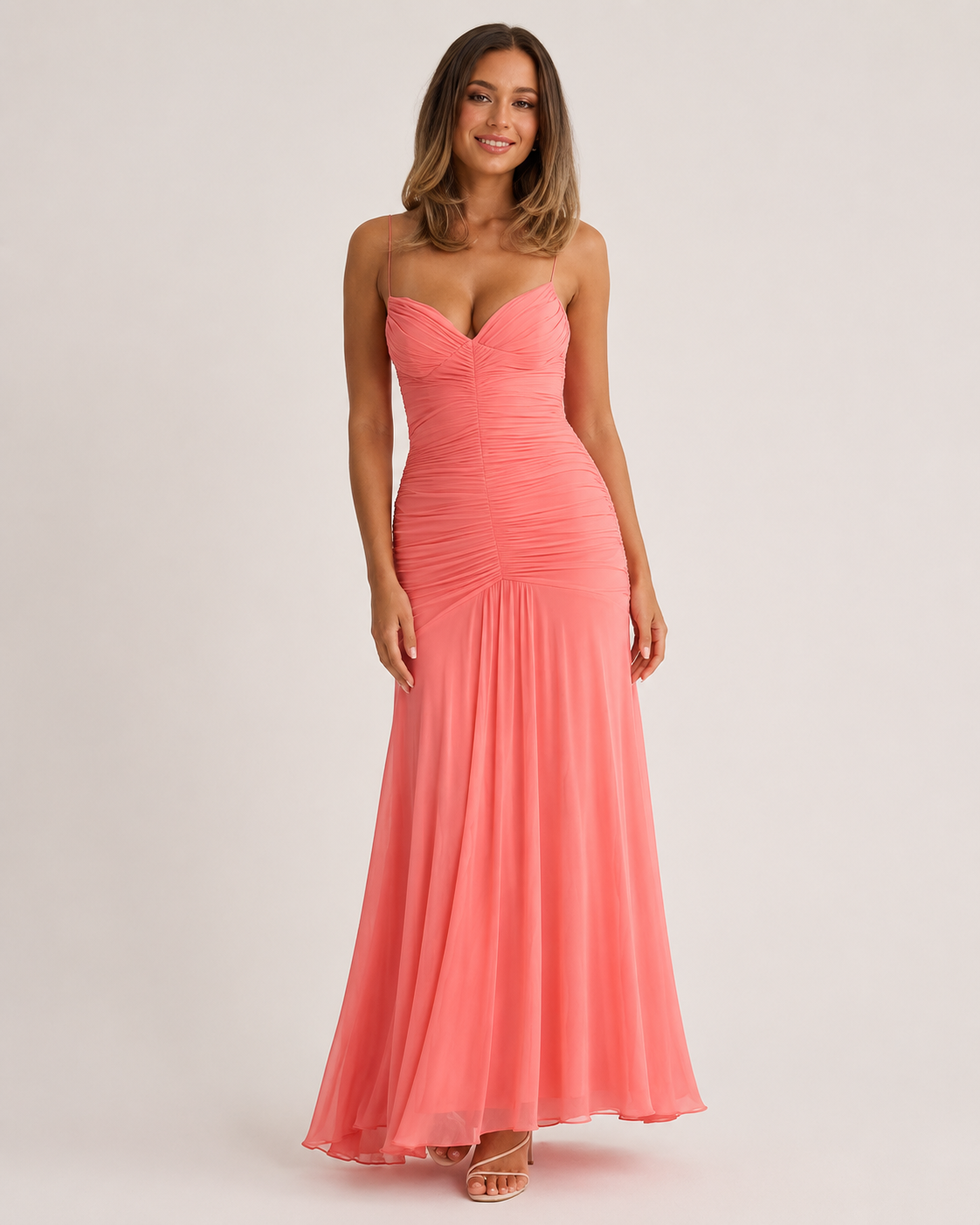Sienna Ruched Maxi Dress