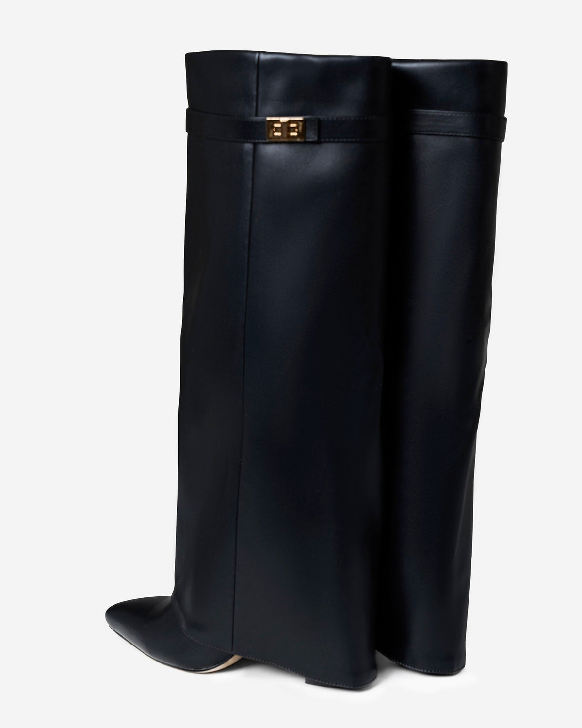 Mirelle Leather knee high boots - Black