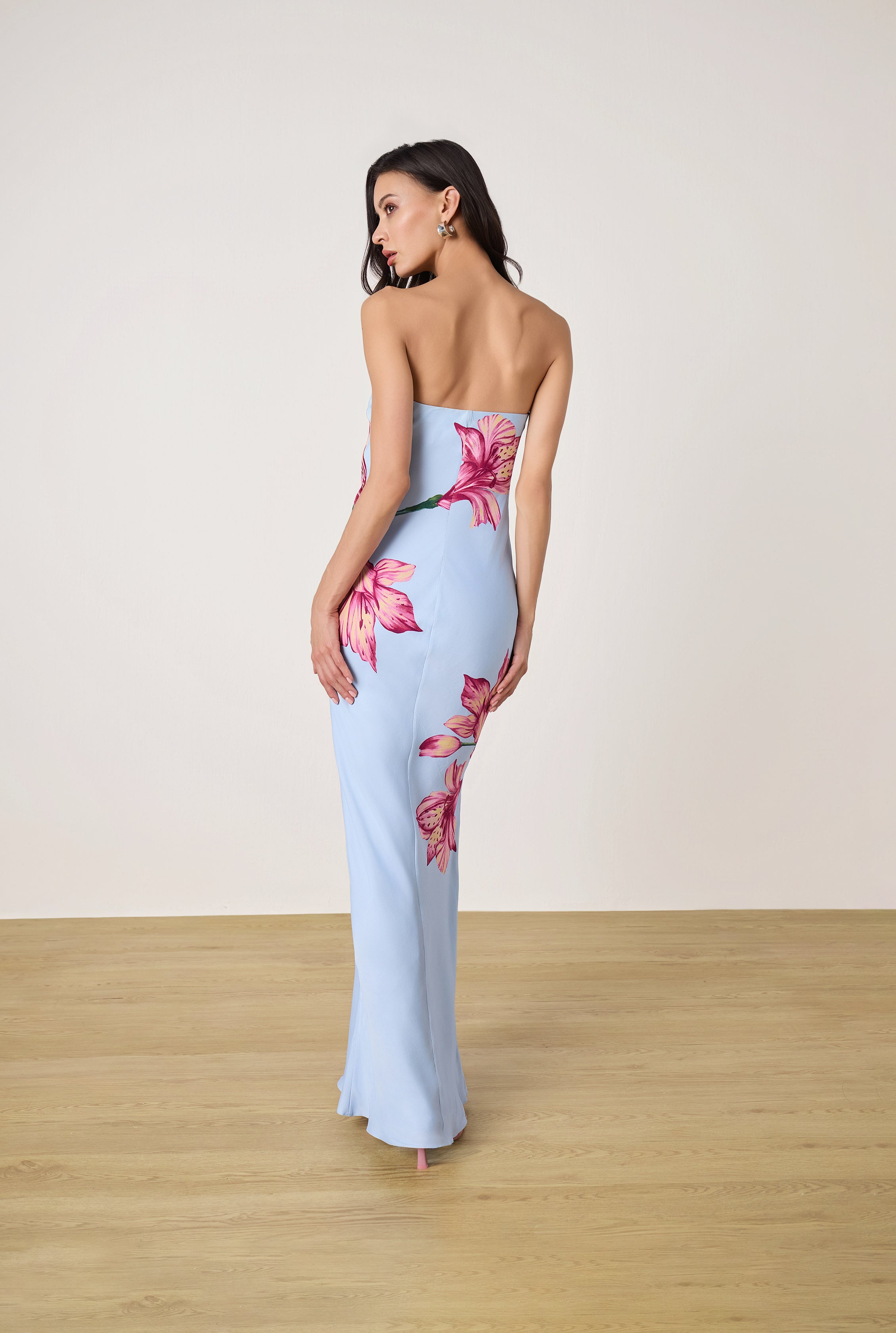 Fluria | Strapless Maxi Dress